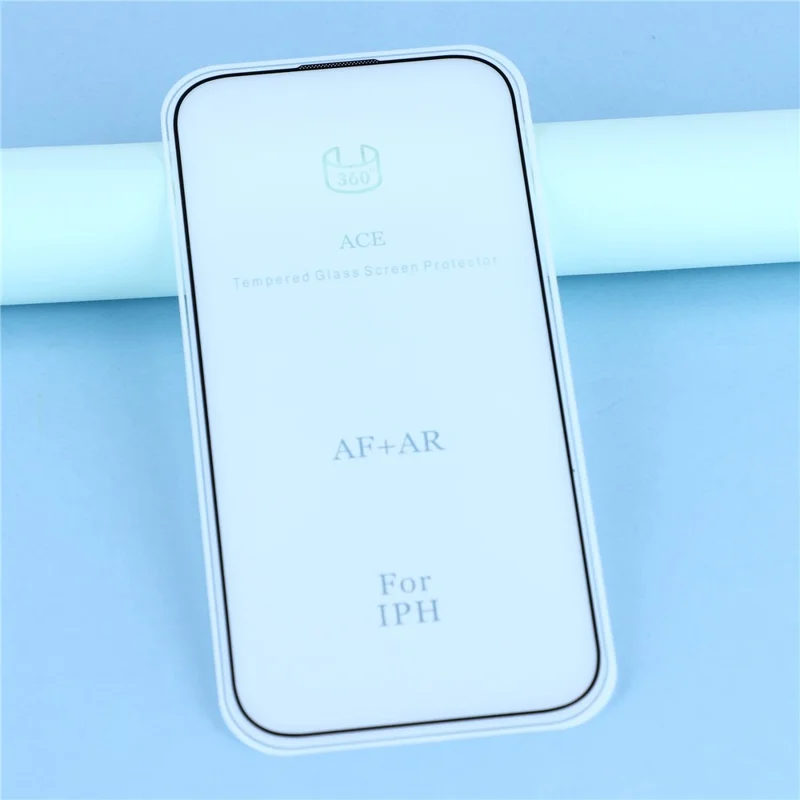 For iPhone 17 Pro Screen Protector Silk Printing AF + AR Full Adhesive Tempered Glass Film with Dust Mesh
