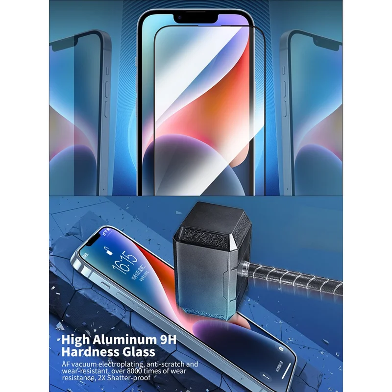 URR For iPhone 17 Pro Magnetic Case TPU + PC Clear Phone Cover with Screen Protector + Lens Film