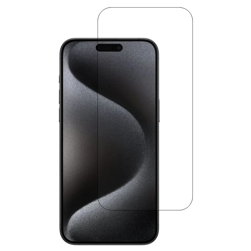 URR For iPhone 15 Pro Max Screen Protector No Black Edge Clear 0.25 Arc 9H Tempered Glass Film