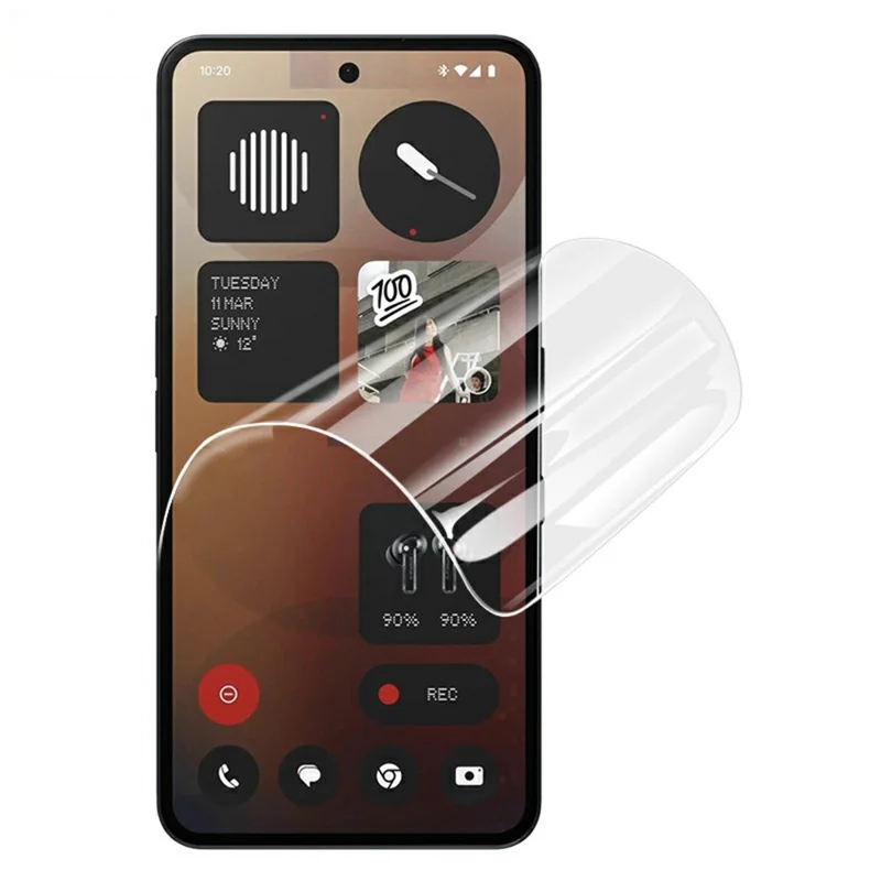 IMAK Película de Hidrogel 4ª Generación para Nothing Phone (3a) / (3a) Pro Protector de Pantalla Ultra Claro Película de TPU Suave (Desbloqueo por Huella Digital)