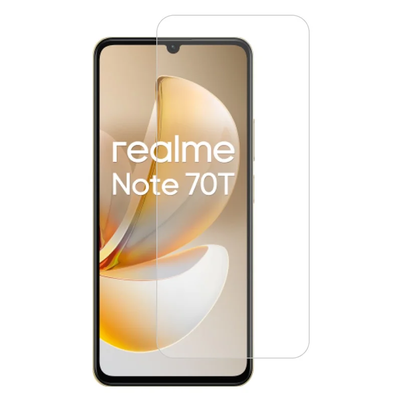For Realme Note 70T 4G Screen Protector 0.3mm Arc Edge Ultra Clear Tempered Glass Film