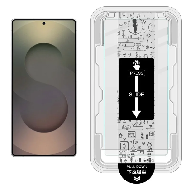 IMAK H Series для Samsung Galaxy S25 Ultra защитное закаленное стекло для экрана, пленка для установки без пыли (разблокировка по отпечатку пальца)