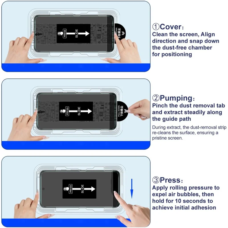 IMAK H Series для Samsung Galaxy S25 Ultra защитное закаленное стекло для экрана, пленка для установки без пыли (разблокировка по отпечатку пальца)