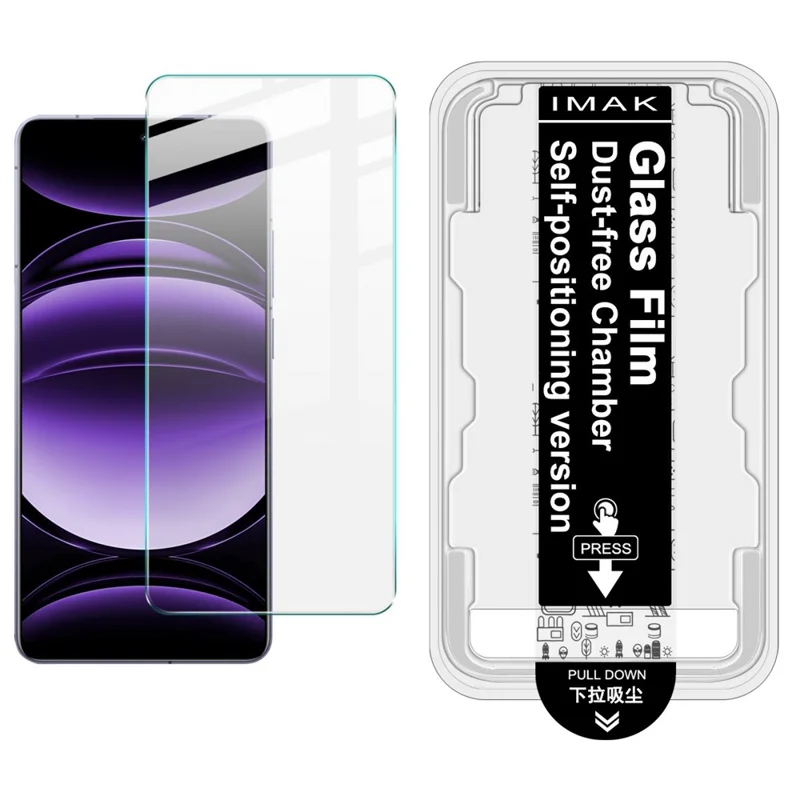 Protector de Pantalla de Vidrio Templado IMAK H Series para Realme GT 6 5G - Instalación Sin Polvo (Desbloqueo con Huella Digital)