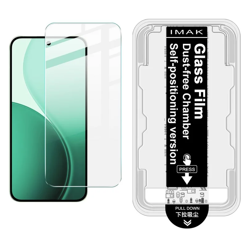 Película de Vidro Temperado IMAK H Series para Oppo Reno14 5G (Global) Protetor de Tela - Instalação Sem Poeira (Desbloqueio por Impressão Digital)