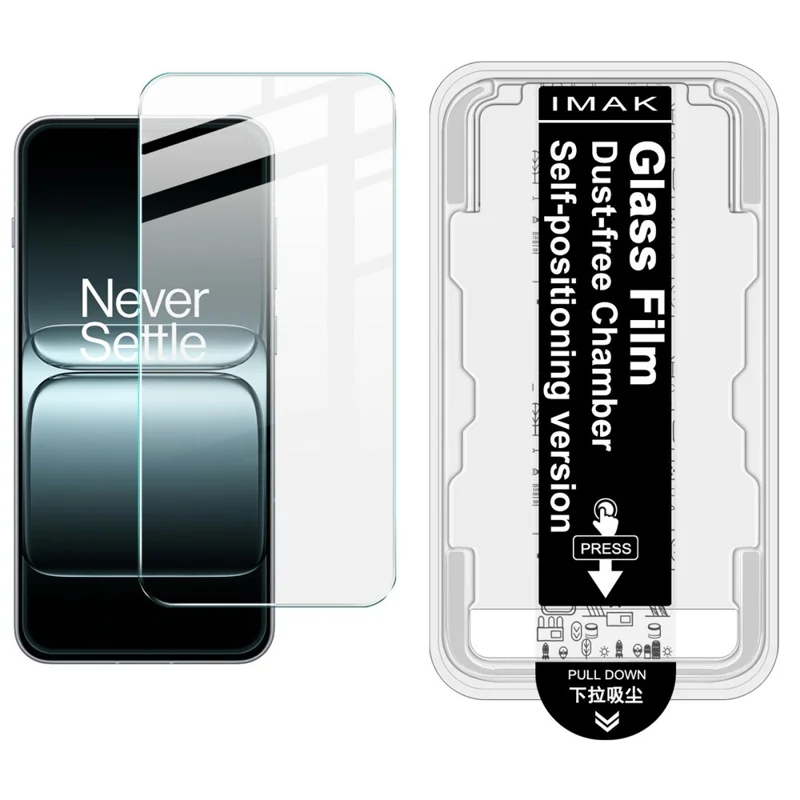 IMAK H Series For OnePlus 13T 5G Tempered Glass Screen Protector Easy Installation Film with Auto Dust-Remove Tool Kit (Fingerprint Unlock)