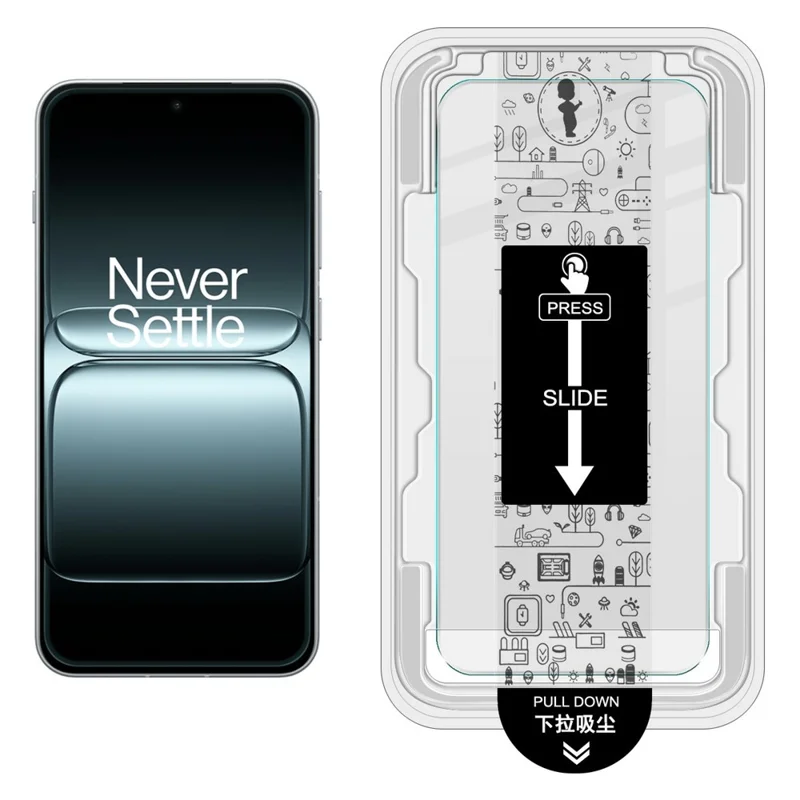 IMAK H Series For OnePlus 13T 5G Tempered Glass Screen Protector Easy Installation Film with Auto Dust-Remove Tool Kit (Fingerprint Unlock)