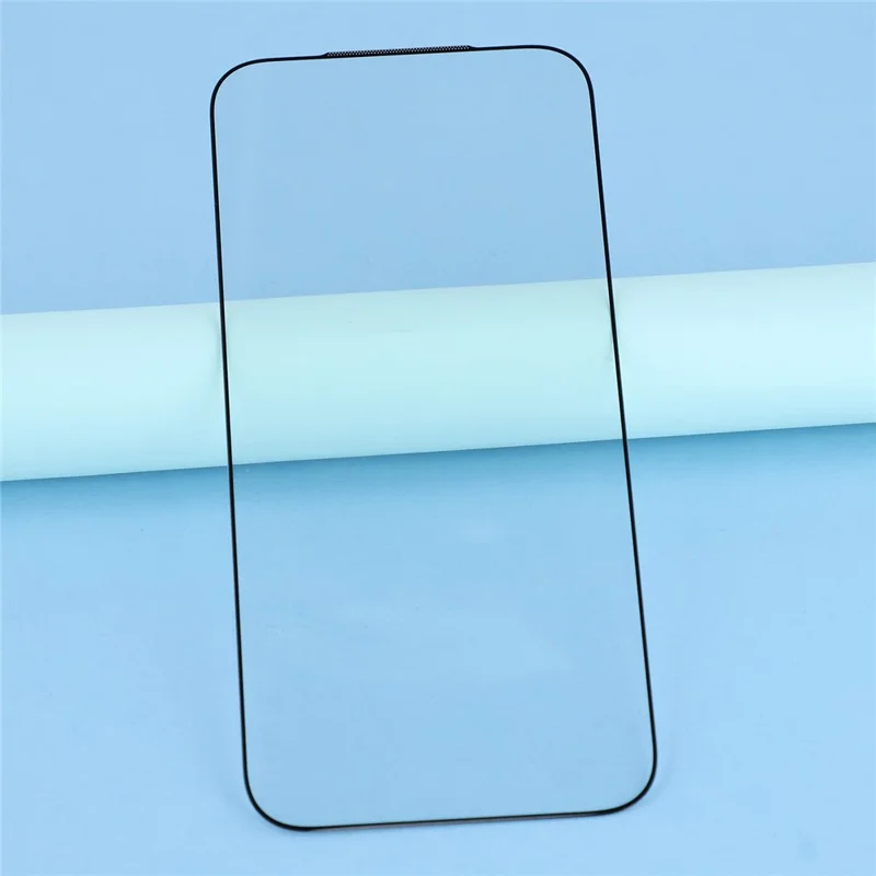 For iPhone 17 Pro Max Tempered Glass Electroplating Anti-Fingerprint Silk Printing Full Glue Screen Protector