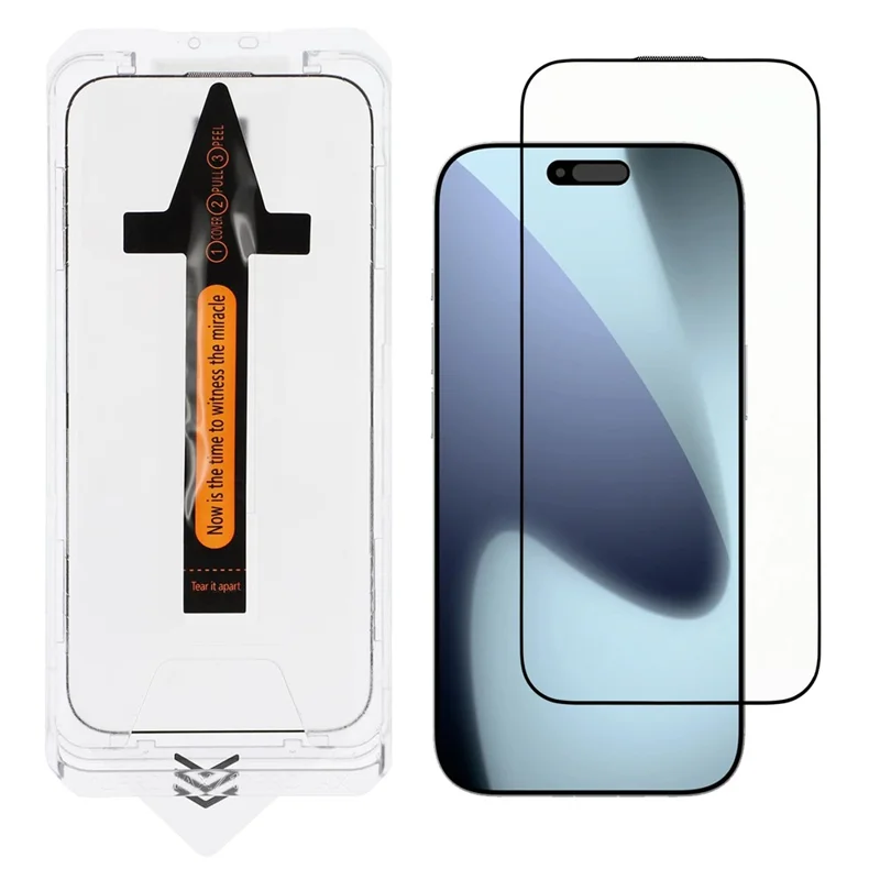 Protection d'écran en verre aluminium-silicone à impression soie pour iPhone 17, installation facile
