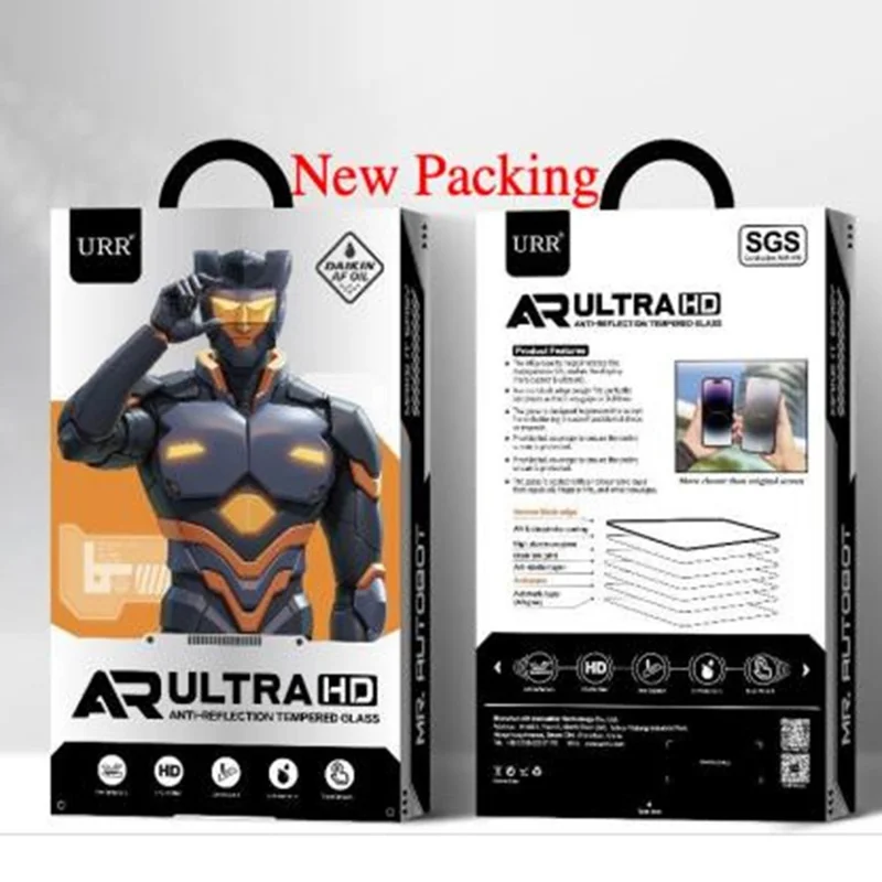 URR For iPhone 17 Pro Max Screen Protector AR Ultra HD Anti-Reflection Tempered Glass Film 0.33mm