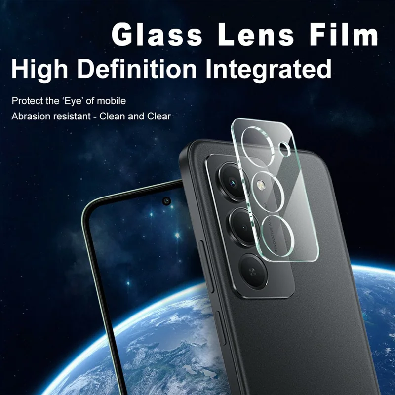 IMAK For Xiaomi Redmi 15 5G (Global) (169mm) Tempered Glass Camera Lens Protector + Acrylic Lens Cap