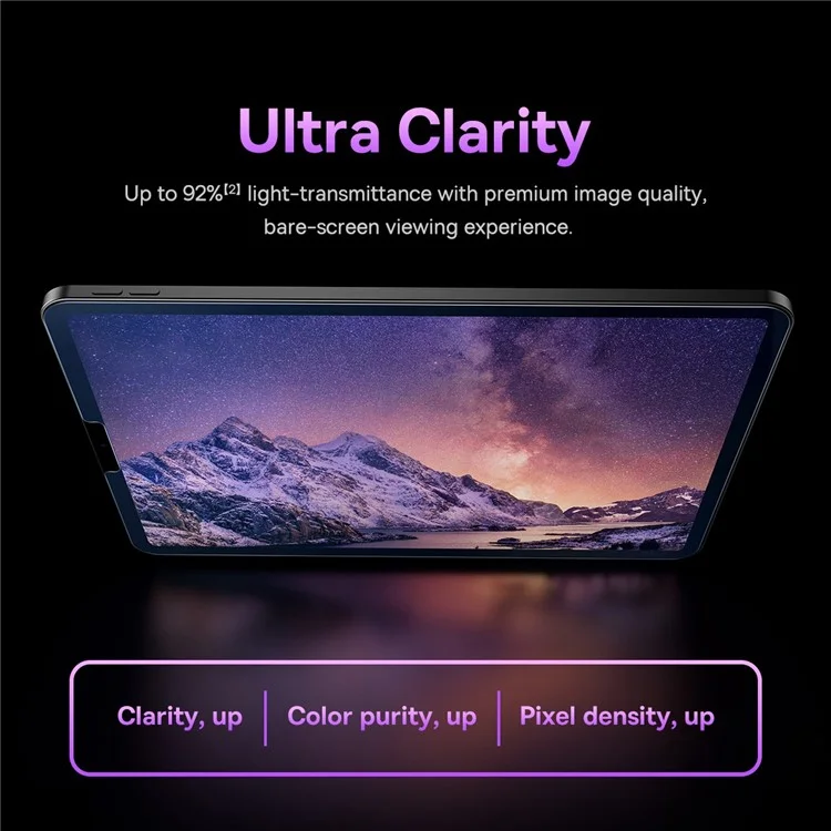 BASEUS for iPad Pro 11-inch (2018) / (2020) / (2021) / iPad Air (2020) / (2022) 0.3mm Clear Full Cover Screen Protector Crystal Tempered Glass Anti-Blue Light Eye Protection Film