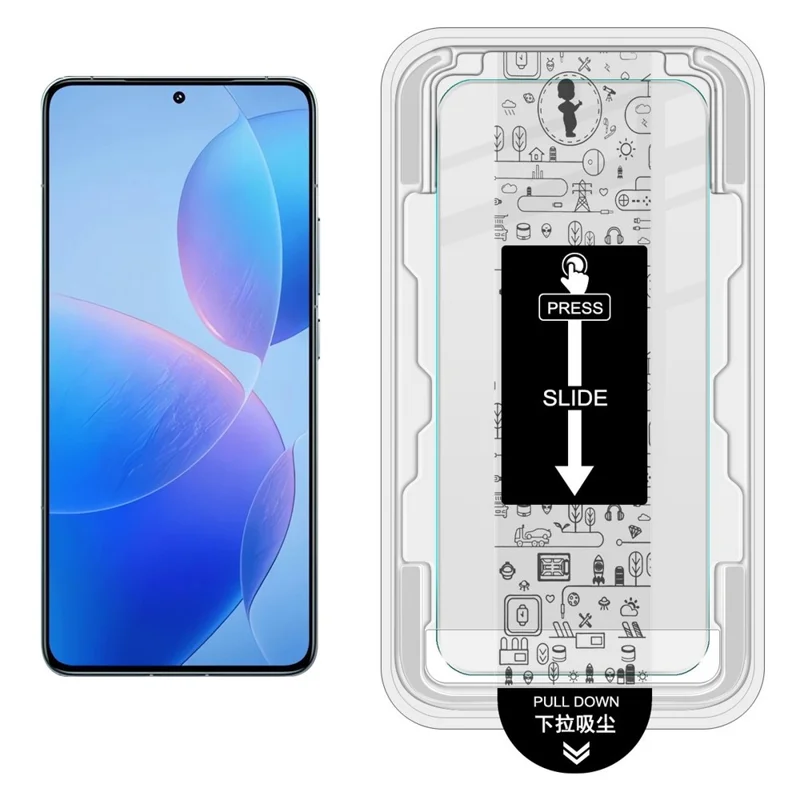 Film en verre trempé IMAK H Series pour Xiaomi Poco F6 Pro 5G / Redmi K70 5G / K70 Pro 5G Protecteur d'écran sans poussière (déverrouillage par empreinte digitale)