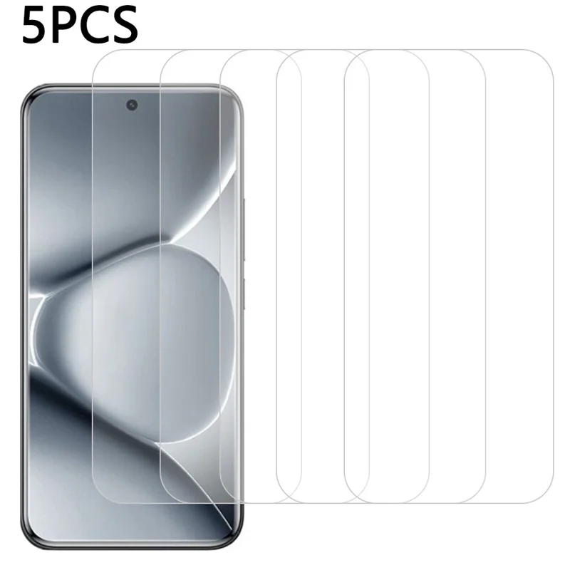 5 Stück Xiaomi Redmi Note 15 Pro 5G Displayschutzfolie 0,3 mm 2,5D Gehärtetes Glas Klar