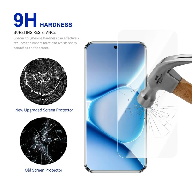 RURIHAI 10 Peças Para Xiaomi Redmi Note 15 Pro 5G Protetor de Tela 0,26mm 2,5D Alta Vidro de Silício de Alumínio Filme