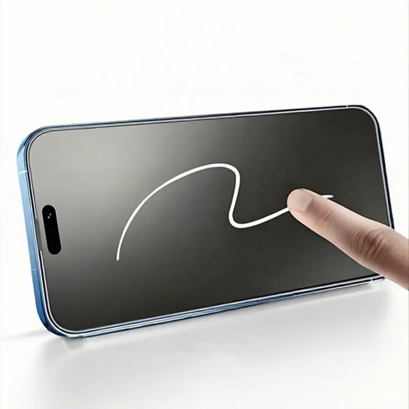 RURIHAI For iPhone 17 Full Screen Protector Matte Anti-Glare High Aluminium-silicon Glass Film