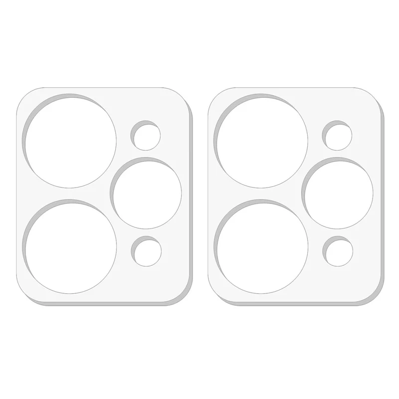 2Pcs For Realme 15 Pro 5G Camera Lens Protector 3D Arc Edge Anti-Scratch Tempered Glass Lens Film - Transparent