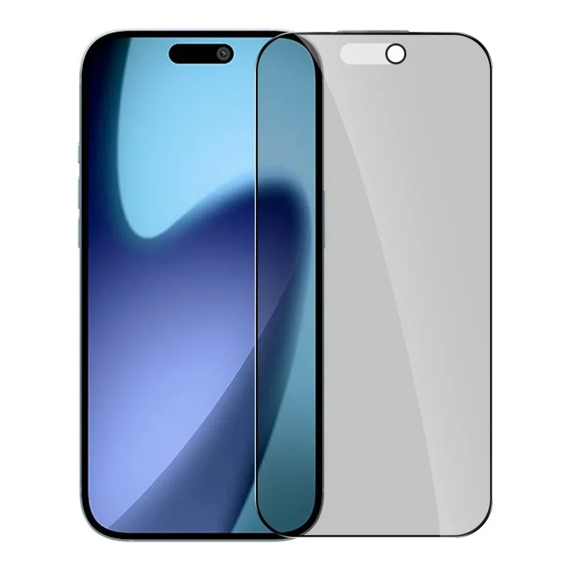 RURIHAI Para iPhone 17 Protetor de Tela de Privacidade Anti-Espião Fosco Anti-Reflexo Película de Vidro de Alto Alumínio-Silício