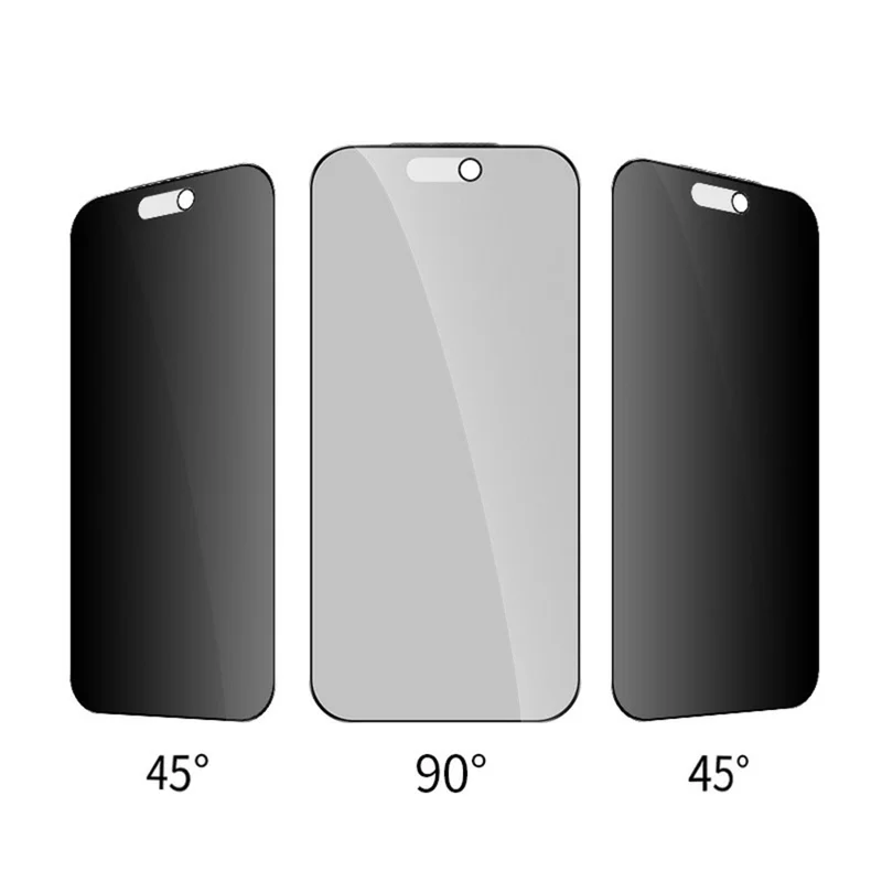 Protetor de Tela RURIHAI para iPhone 17 Pro, Película de Vidro Anti-Espião de Privacidade, Fosco Antirreflexo, Alto Vidro de Alumínio-Silício