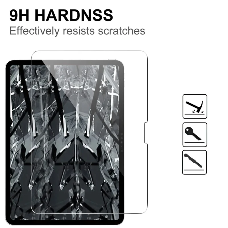 Protector de pantalla para iPad Pro 13 (2025) Película de vidrio templado con borde curvo antirrotura