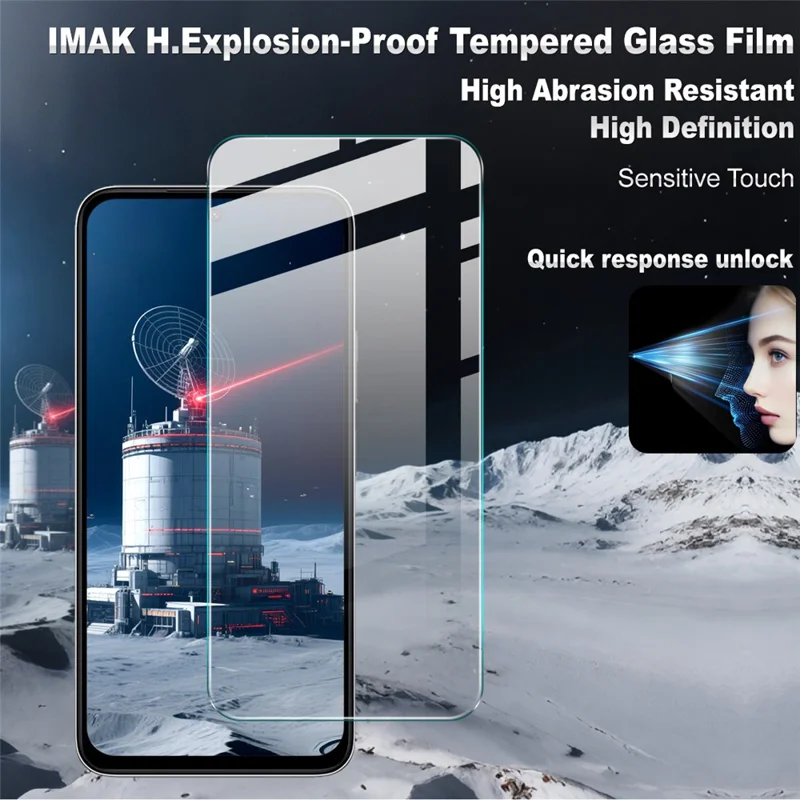 IMAK H Series For Xiaomi Poco M7 4G (169mm) Tempered Glass Screen Protector Shatter-Proof Protection