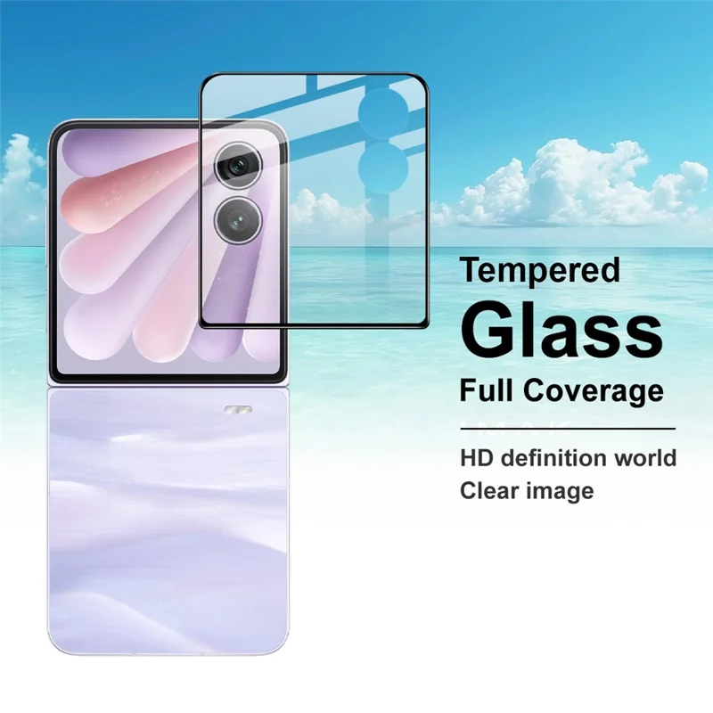 IMAK For Honor Magic V Flip 2 Rear Screen Protector Tempered Glass Full Cover Film