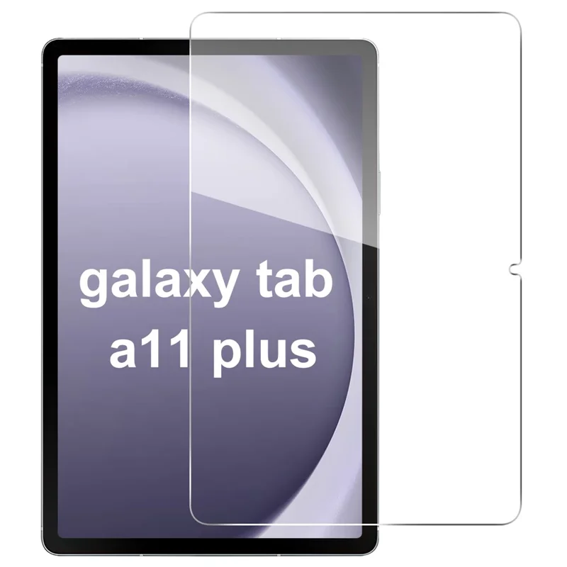 Screen Protector för Samsung Galaxy Tab A11+ / A9+, stötsäker, avbruten kant, härdat glasfilm
