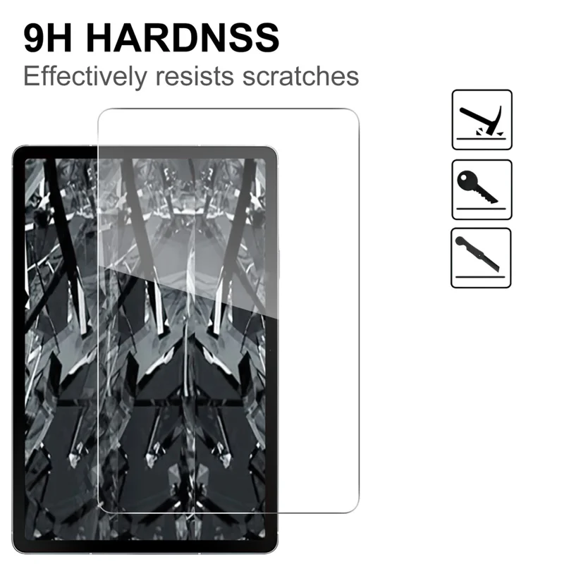 For Samsung Galaxy Tab S10 FE+ Screen Protector Anti-Shatter Arc Edge Tempered Glass Film