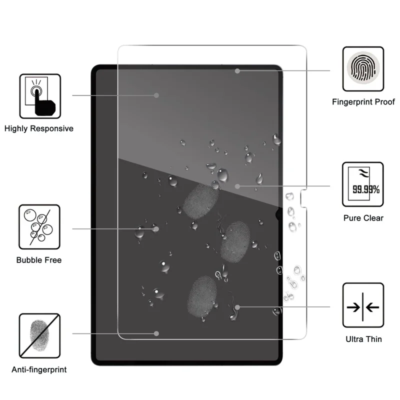 For Samsung Galaxy Tab S11 Ultra Tempered Glass Screen Protector 2.5D Straight Edge Screen Film