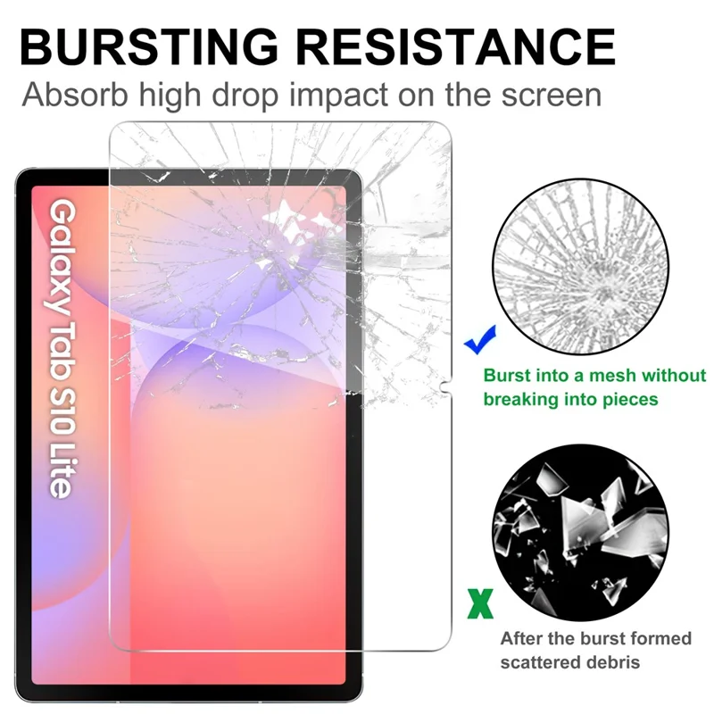 For Samsung Galaxy Tab S10 Lite Tempered Glass Screen Protector 2.5D Straight Edge Screen Film