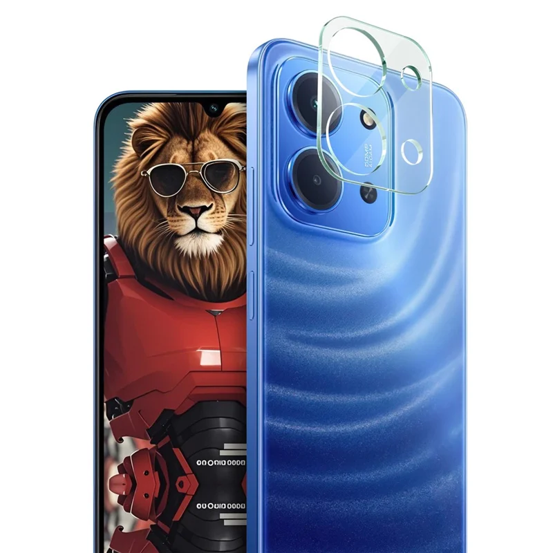 IMAK لجهاز Xiaomi Redmi 15C 4G (عالمي) (171 مم) واقي عدسة كاميرا من الزجاج المقوى + غطاء عدسة من الأكريليك