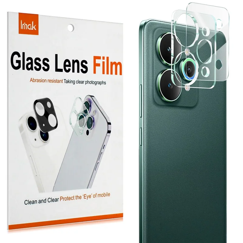 IMAK For Realme 15 5G Tempered Glass Camera Lens Protector + Acrylic Lens Cap