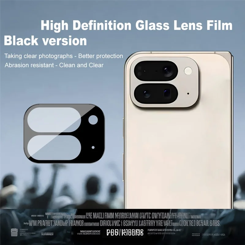 IMAK For Google Pixel 10 Pro Fold Camera Lens Protector Tempered Glass HD Clear Lens Film (Black Version)