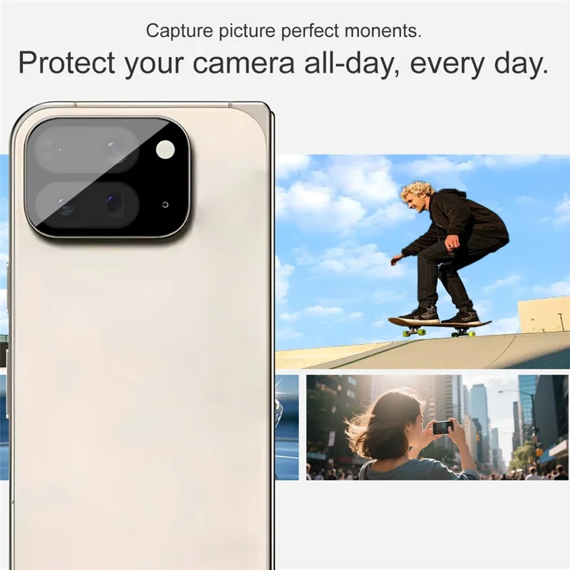 IMAK For Google Pixel 10 Pro Fold Camera Lens Protector Tempered Glass HD Clear Lens Film (Black Version)