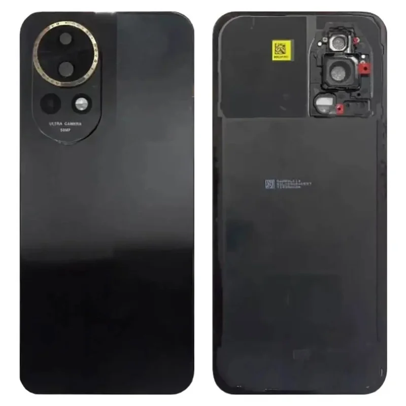 Für Huawei nova 13 5G OEM-Batterie-Gehäuse mit Kameralinsenabdeckung - Schwarz