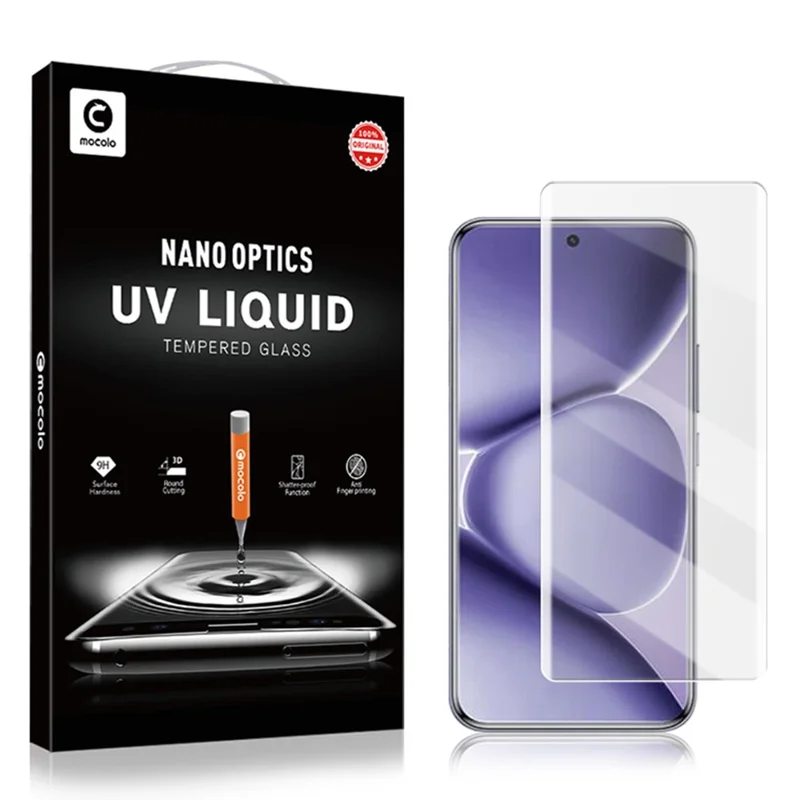 MOCOLO Per Xiaomi Redmi Note 15 Pro+ 5G Protezione Schermo Vetro Temperato Film Liquido UV 3D Copertura Completa