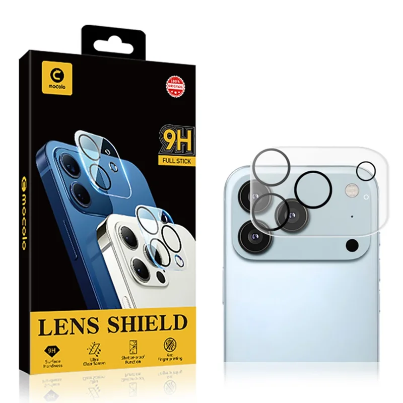 MOCOLO For iPhone 17 Pro Camera Lens Protector Silk Printing Tempered Glass Lens Film Night Circle Design