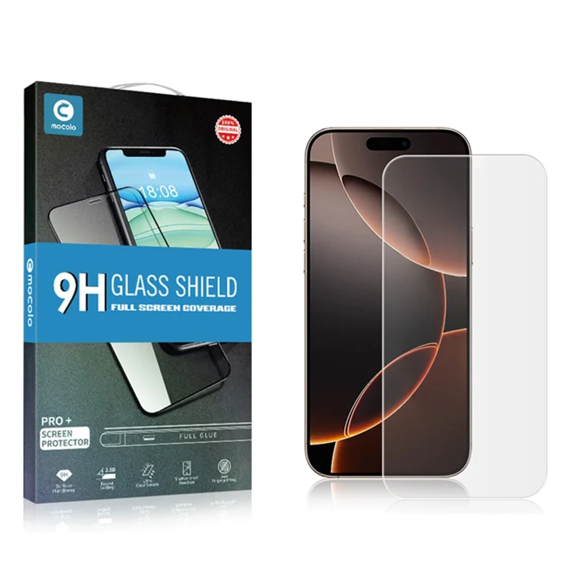 MOCOLO для iPhone 17 Pro Max Защитная пленка для экрана Антиударное закаленное стекло Прозрачная пленка