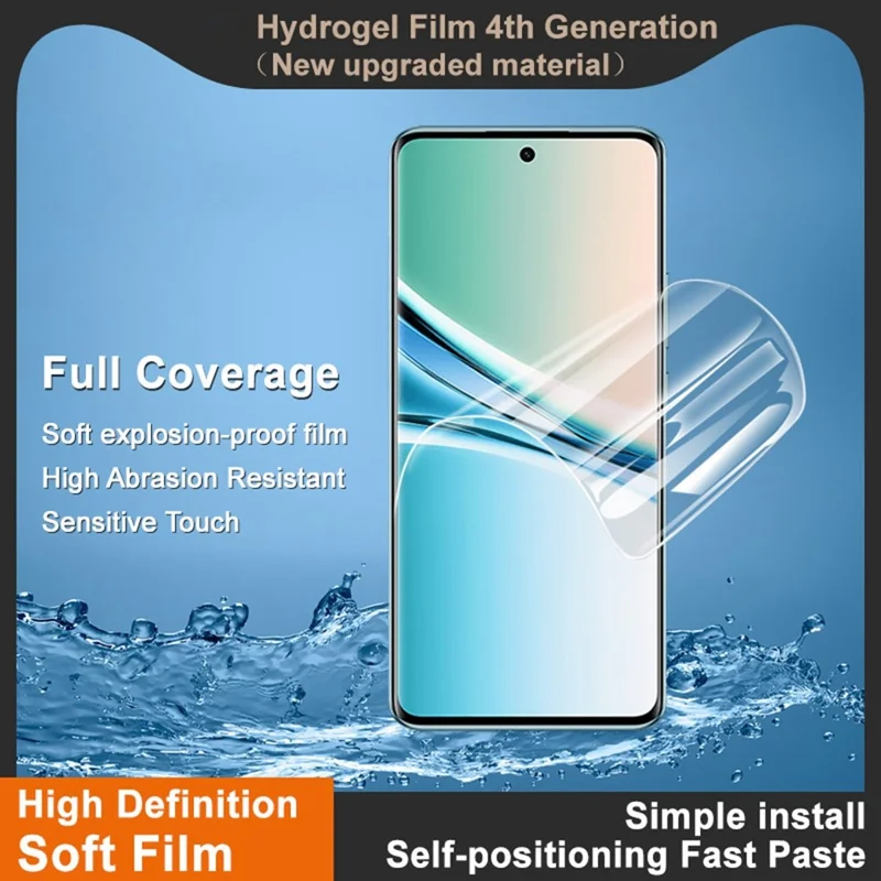 IMAK Hydrogel Film 4th For Xiaomi Poco M8 5G / Redmi Note 15 5G (Global) Screen Protector Ultra Clear Soft TPU Film (Fingerprint Unlock) - Transparent