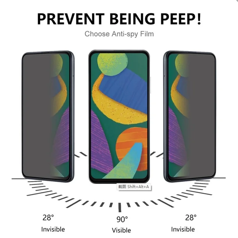 RURIHAI Для iPhone 17 Pro Max Защитное стекло для экрана с защитой конфиденциальности Антишпионская высокоалюминиевая кремниевая стеклянная пленка