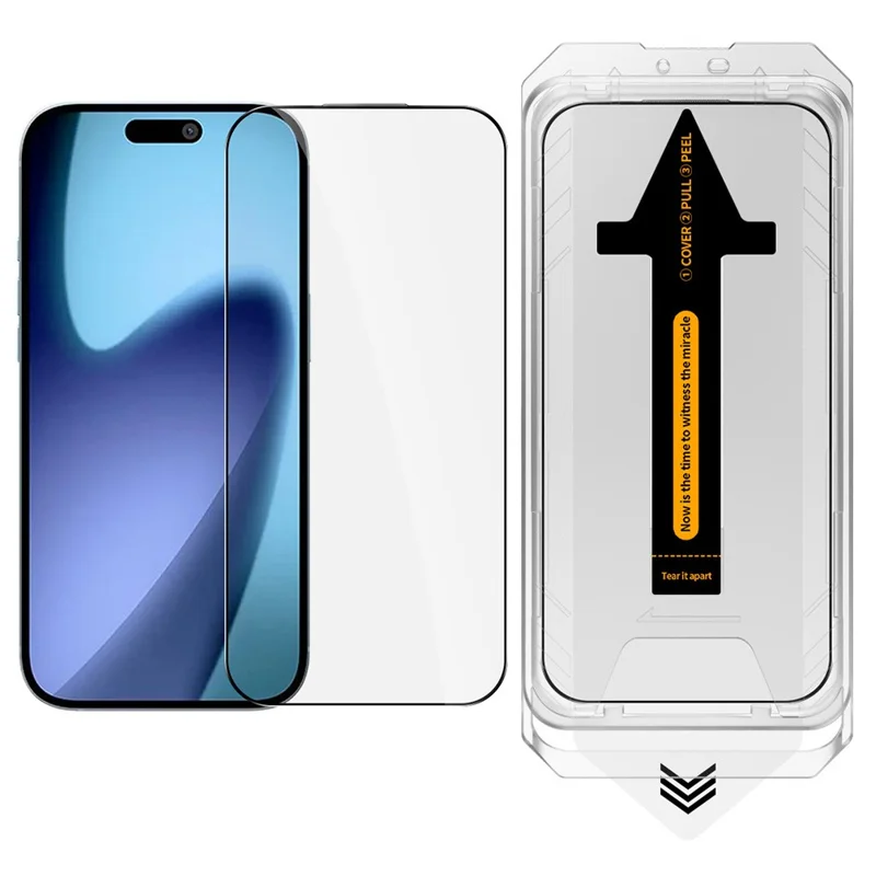 RURIHAI For iPhone 17 Pro Max Screen Protector HD Clear High Aluminium-Silicon Glass Film with Alignment Tool