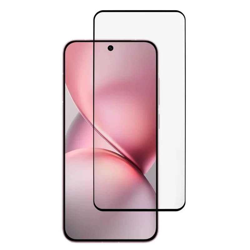 For vivo X200 Pro 5G Screen Protector Silk Printing High Aluminium-silicon Glass Film Curved Edge Full Adhesive