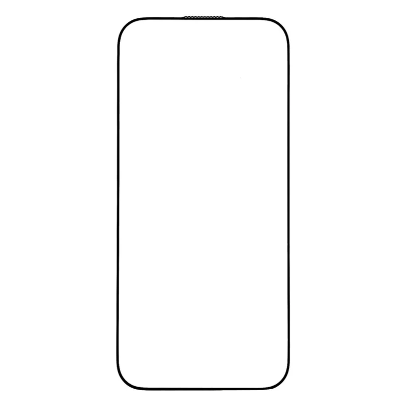 For iPhone 17 Pro Screen Protector Silk Printing Full Cover Full Glue Tempered Glass Film with Dust Mesh