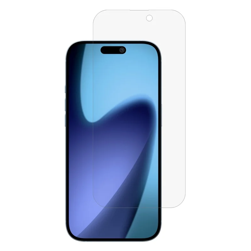 Protector de pantalla mate para iPhone 17 Pro, película de vidrio templado antihuellas con borde curvo de 0,25
