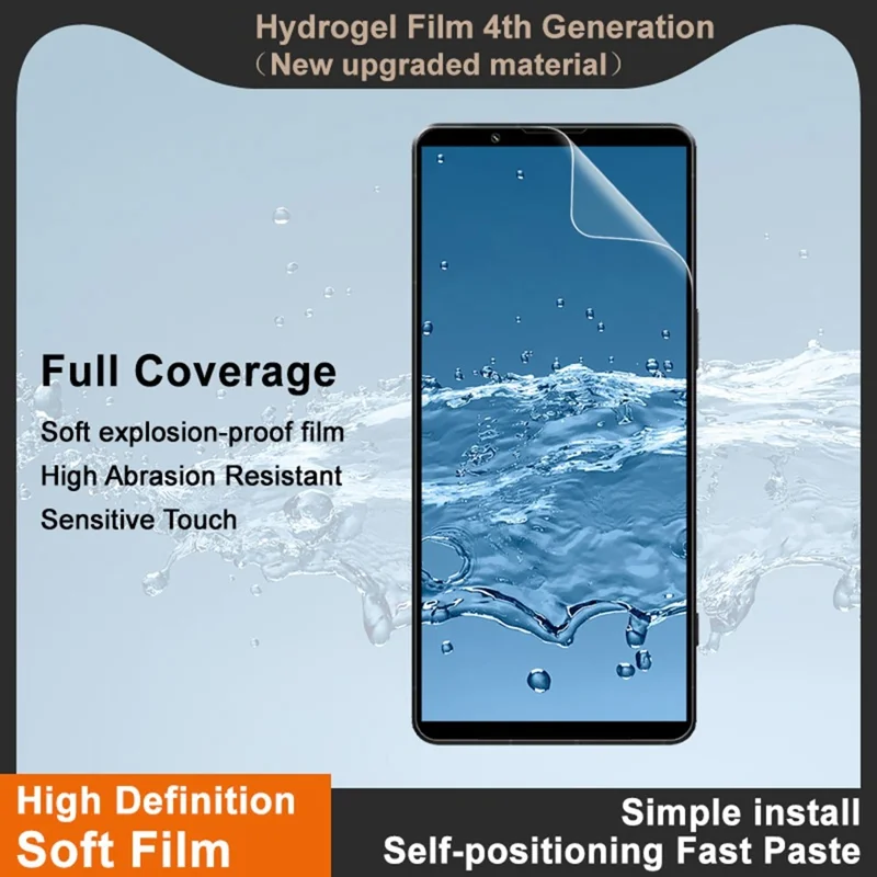 IMAK Hydrogel Film 4th Gen For Sony Xperia 1 VII Full Screen Protector Ultra Clear Soft TPU Film