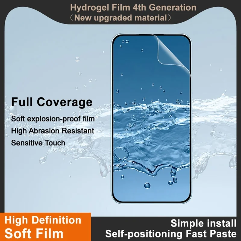 Película de Hidrogel IMAK 4ª Para Protetor de Tela do Xiaomi Redmi Note 15 Pro 5G Filme de TPU Ultraclear Suave (Desbloqueio de Impressão Digital)