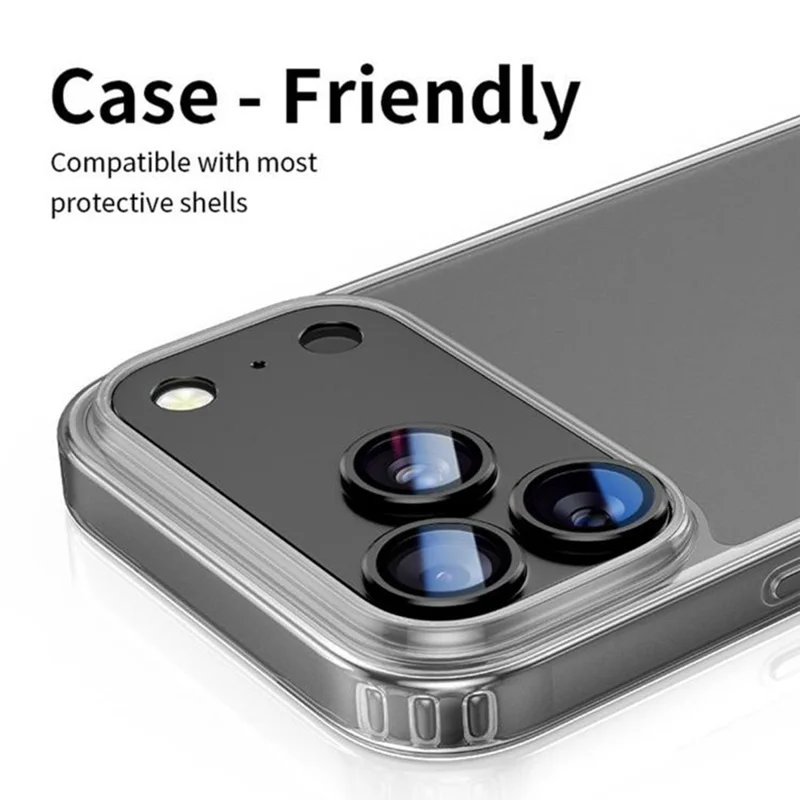 For iPhone 17 Pro Max Camera Lens Protector Titanium Alloy Matte Integrated Anti Scratch Lens Film