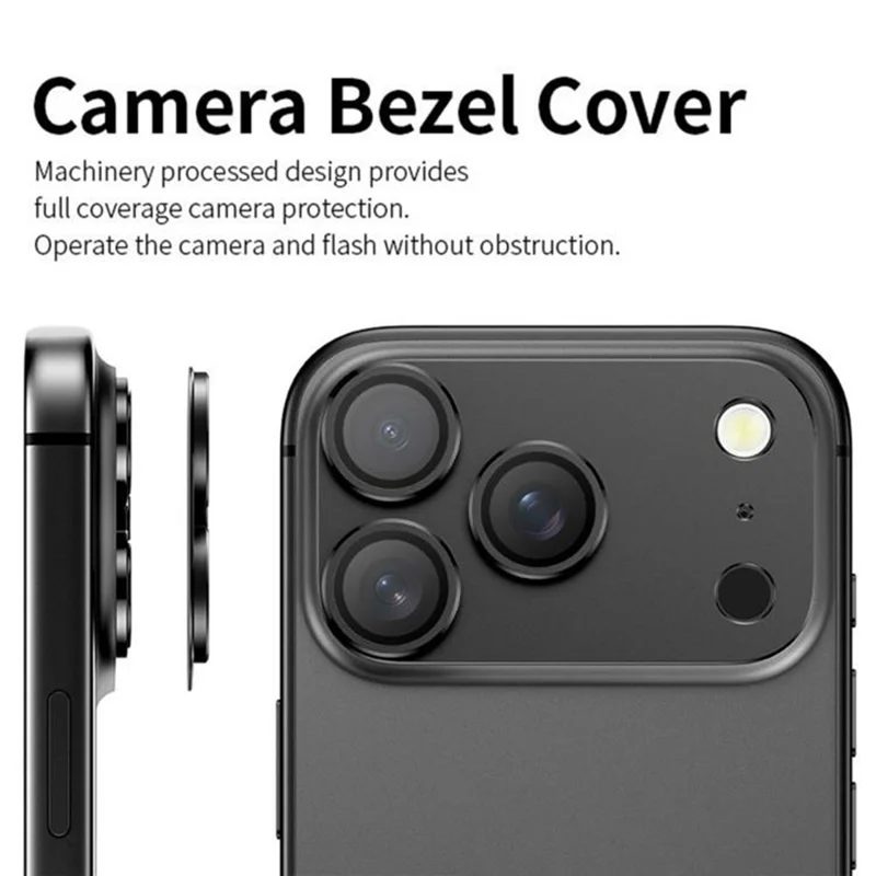 For iPhone 17 Pro Max Camera Lens Protector Titanium Alloy Matte Integrated Anti Scratch Lens Film