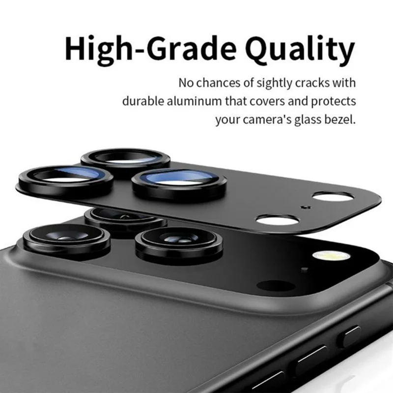 For iPhone 17 Pro Camera Lens Protector Titanium Alloy Matte Integrated Anti Scratch Lens Film