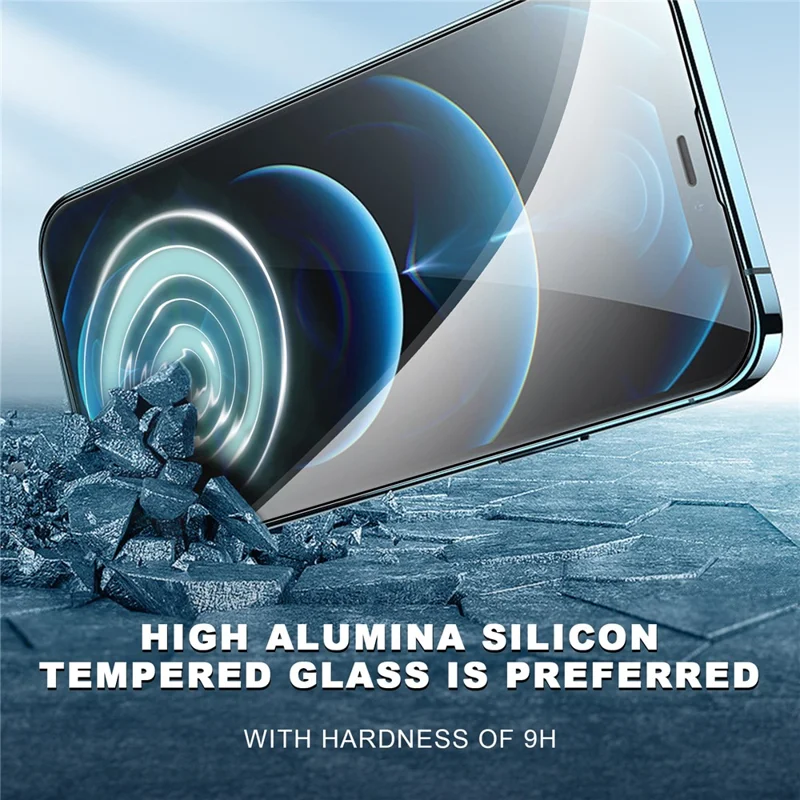 YOVOE voor iPhone Air Screen Protector Zijdeprint HD Gehard Glasfolie met Installatiegereedschap